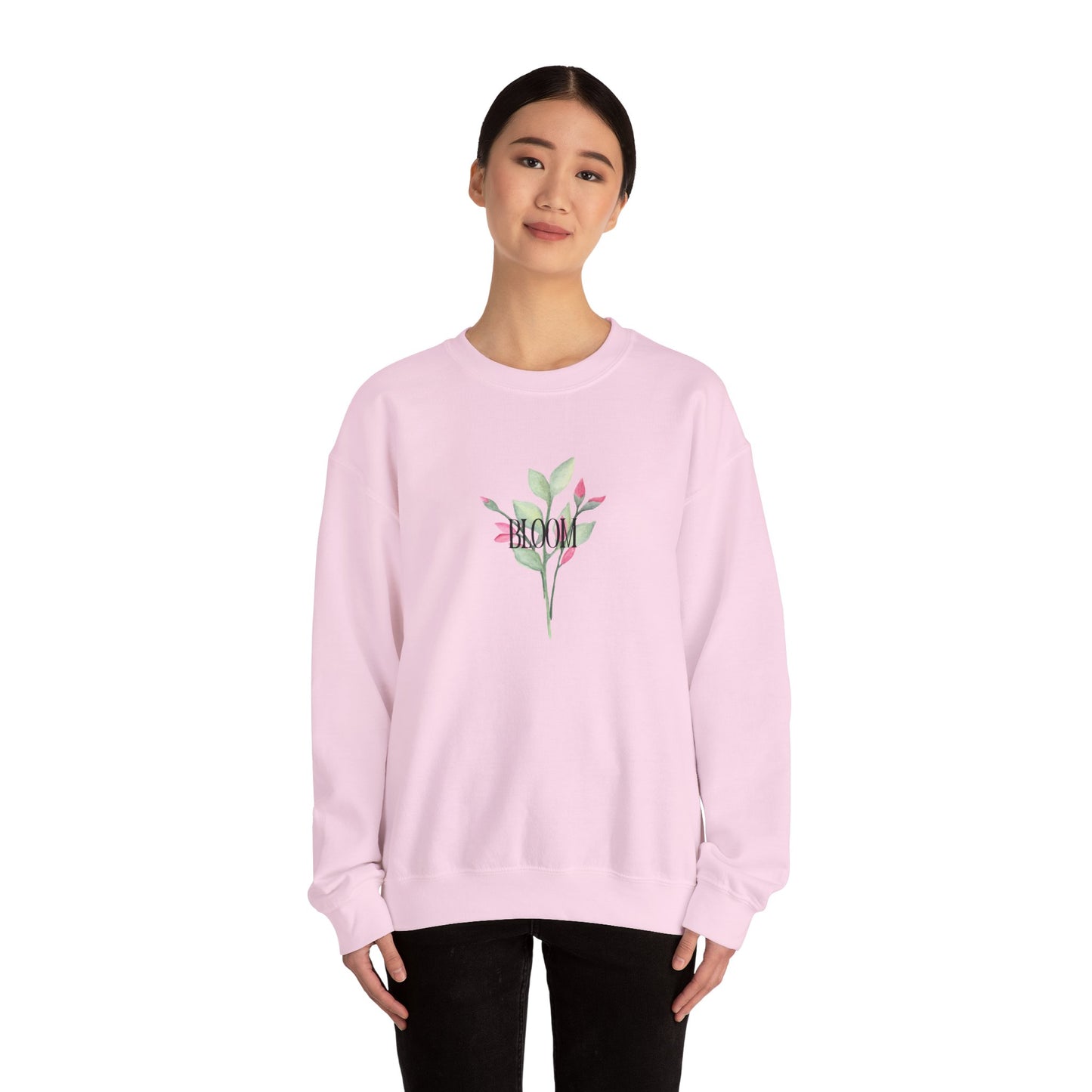 Floral Crewneck Sweatshirt - "Bloom" Design